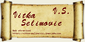 Vitka Selimović vizit kartica